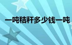 一吨秸秆多少钱一吨 10吨秸秆能做几吨煤 