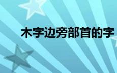 木字边旁部首的字 木子边旁部首的字 