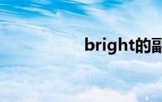 bright的副词 bright 