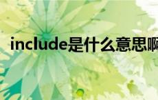 include是什么意思啊 include是什么意思 