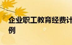 企业职工教育经费计提比例 教育经费计提比例 