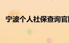 宁波个人社保查询官网 宁波个人社保查询 