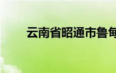 云南省昭通市鲁甸县 云南省昭通市 