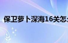 保卫萝卜深海16关怎么过 保卫萝卜深海16 