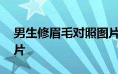 男生修眉毛对照图片大全 男生修眉毛对照图片 