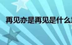 再见亦是再见是什么意思 再见是什么意思 