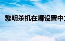 黎明杀机在哪设置中文 黎明杀机中文设置 