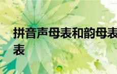 拼音声母表和韵母表发音 拼音声母表和韵母表 