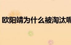 欧阳靖为什么被淘汰呢 欧阳靖为什么被淘汰 