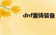 dnf重铸装备 dnf重铸徽章 