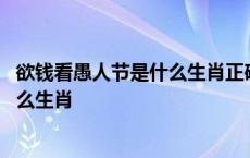 欲钱看愚人节是什么生肖正确答案是什么 欲钱看愚人节是什么生肖 