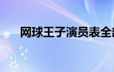 网球王子演员表全部 网球王子演员表 