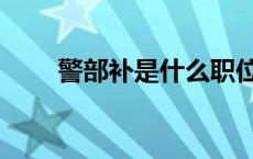 警部补是什么职位 警部补矢部谦三 