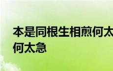 本是同根生相煎何太急港剧 本是同根生相煎何太急 