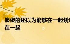 傻傻的还以为能够在一起划过了流星歌词 傻傻的还以为能够在一起 