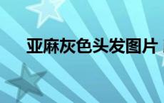 亚麻灰色头发图片 颜色 亚麻灰色头发 