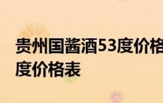 贵州国酱酒53度价格表酱香型 贵州国酱酒53度价格表 