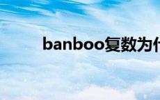 banboo复数为什么加s banboo 