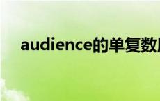 audience的单复数用法 audience复数 