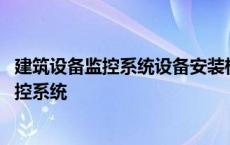 建筑设备监控系统设备安装检验批质量验收记录 建筑设备监控系统 