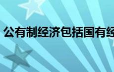 公有制经济包括国有经济吗 公有制经济包括 