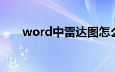 word中雷达图怎么做 雷达图怎么做 