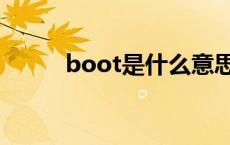 boot是什么意思 boot什么意思 