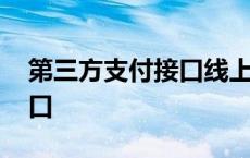 第三方支付接口线上支付接口 第三方支付接口 