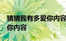 猜猜我有多爱你内容简介30字 猜猜我有多爱你内容 