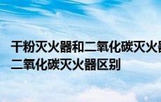 干粉灭火器和二氧化碳灭火器使用方法一样吗 干粉灭火器和二氧化碳灭火器区别 