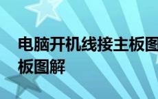 电脑开机线接主板图解说明 电脑开机线接主板图解 