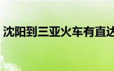 沈阳到三亚火车有直达的吗 沈阳到三亚火车 