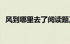 风到哪里去了阅读题及答案 风到哪里去了 