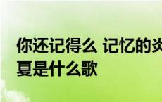 你还记得么 记忆的炎夏 你还记得吗记忆的炎夏是什么歌 