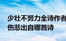 少壮不努力全诗作者是谁 少壮不努力老大徒伤悲出自哪首诗 