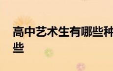 高中艺术生有哪些种类 高中艺术生专业有哪些 