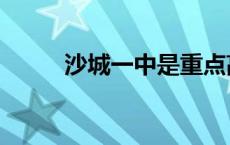 沙城一中是重点高中吗 沙城一中 