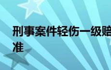 刑事案件轻伤一级赔偿标准 轻伤一级赔偿标准 