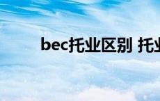 bec托业区别 托业和bec哪个有用 