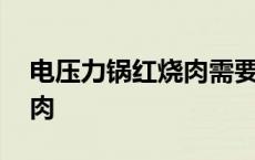 电压力锅红烧肉需要多少时间 电压力锅红烧肉 