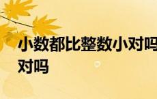 小数都比整数小对吗为什么 小数都比整数小对吗 