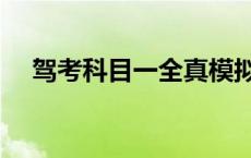 驾考科目一全真模拟考试试题 驾考科目 