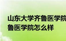 山东大学齐鲁医学院录取分数线 山东大学齐鲁医学院怎么样 