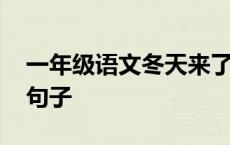 一年级语文冬天来了补充句子 冬天来了补充句子 