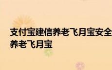 支付宝建信养老飞月宝安全吗1000是多少利息 支付宝建信养老飞月宝 