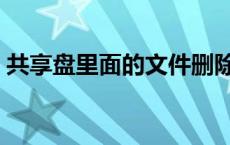 共享盘里面的文件删除了怎么找回来 共享盘 