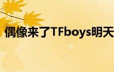 偶像来了TFboys明天过后 偶像来了tfboys 