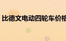 比德文电动四轮车价格 比德文电动汽车价格 