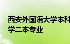 西安外国语大学本科专业设置 西安外国语大学二本专业 