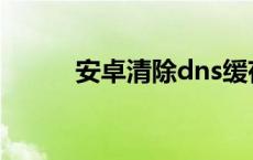 安卓清除dns缓存 清除dns缓存 